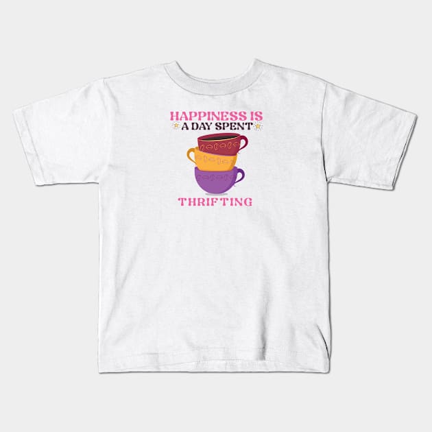 Thrifting Kids T-Shirt by Mountain Morning Graphics